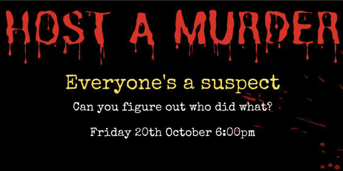 Flyer for Host a Murder night at Illawarra Yacht Club